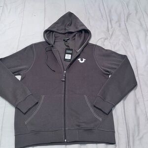 True religion Logo Seal Zip Hoodie